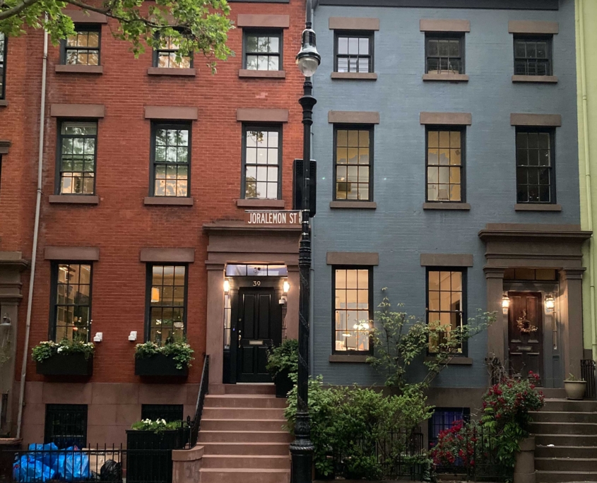 Elegant 19th century rowhouses in Brooklyn Heights